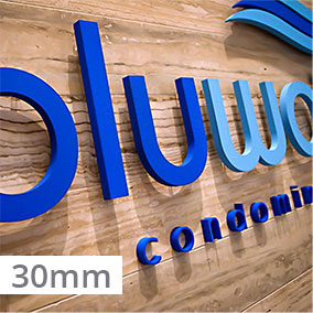 3D-Buchstaben Acrylglas 30mm